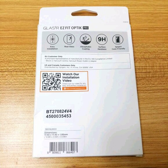 Spigen iPhone 14 Pro / Max GLAS.tR EZFit OptikPro Lens Protector 2 Pack AGL05205 - Picture 2 of 4